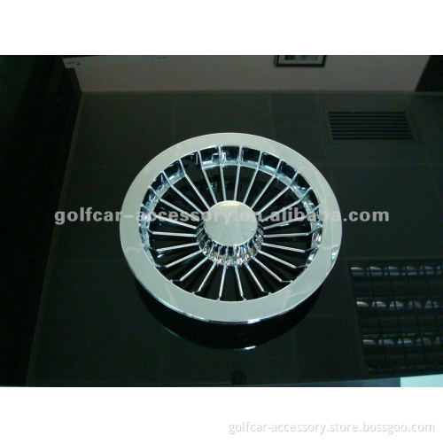 24 Spoke Silver Hub Cap